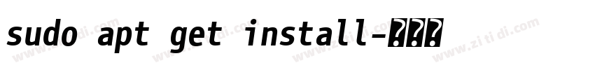 sudo apt get install字体转换